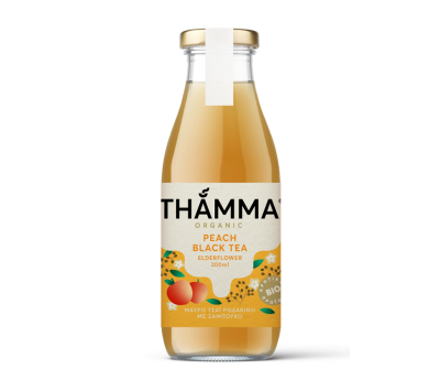 Τσαι Μαυρο Ροδακινο Bio 300ml Thamma